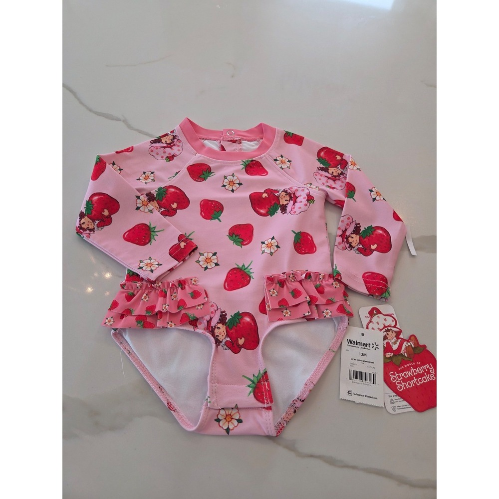 Strawberry‎ shortcake baby girl swimsuit 12 mos